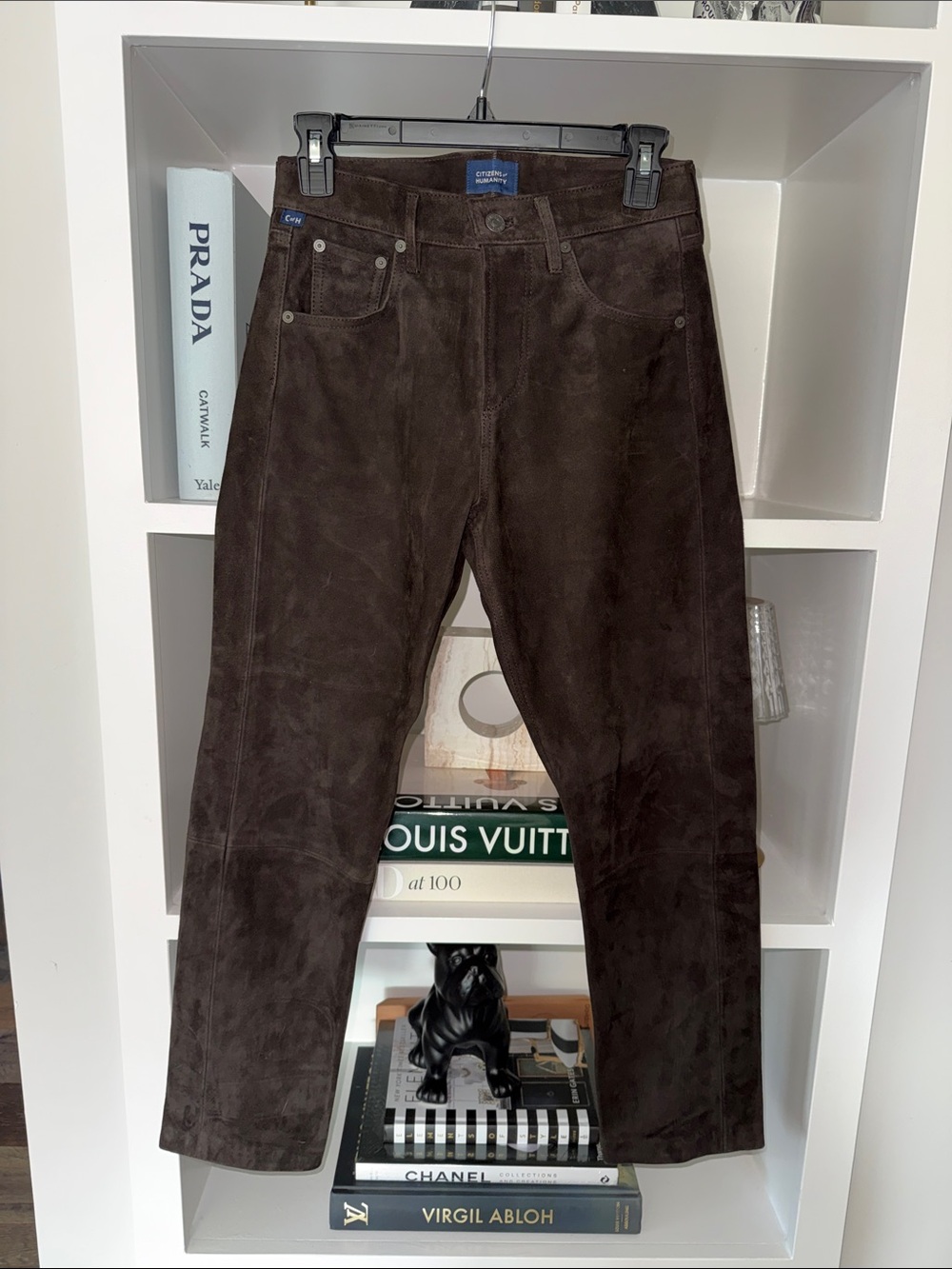 NWOT Citizens of Humanity Suede Crop in Dark Brown